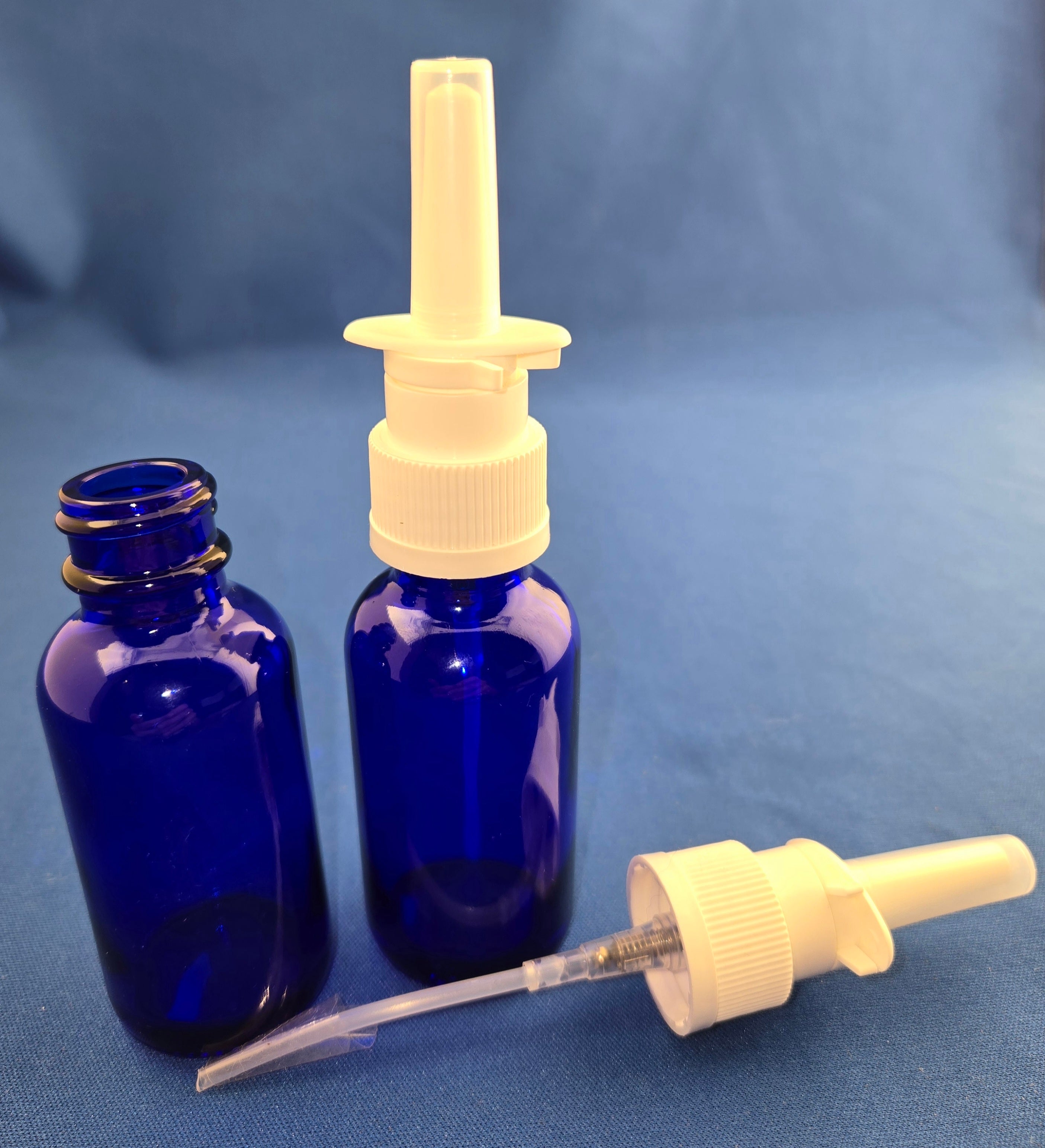 Snoot! 30ml Cobalt Blue Glass Nasal Sprayers 2-Pack
