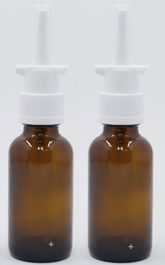 Snoot! 30ml Amber Glass Nasal Sprayers 2-Pack