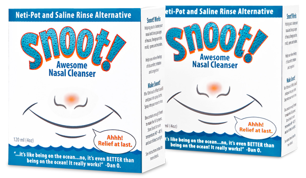 Snoot! Nasal Cleanser 2 Pack + 2 Sprayers + Priority Shipping!