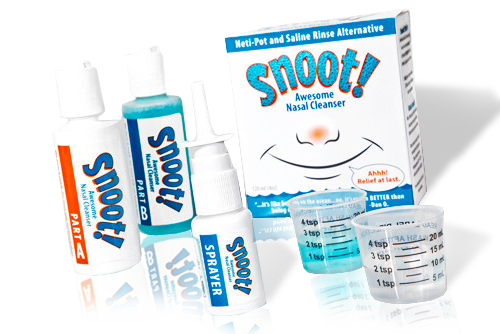Snoot! Nasal Cleanser 2 Pack + 2 Sprayers + Priority Shipping!