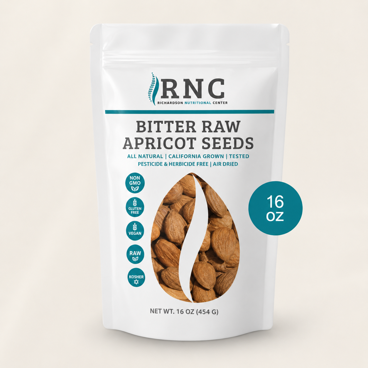 Bitter Raw Apricot Seeds – 16oz