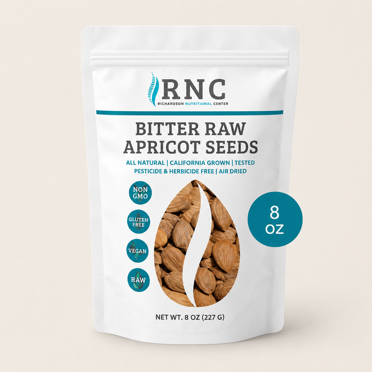Bitter Raw Apricot Seeds – 8oz