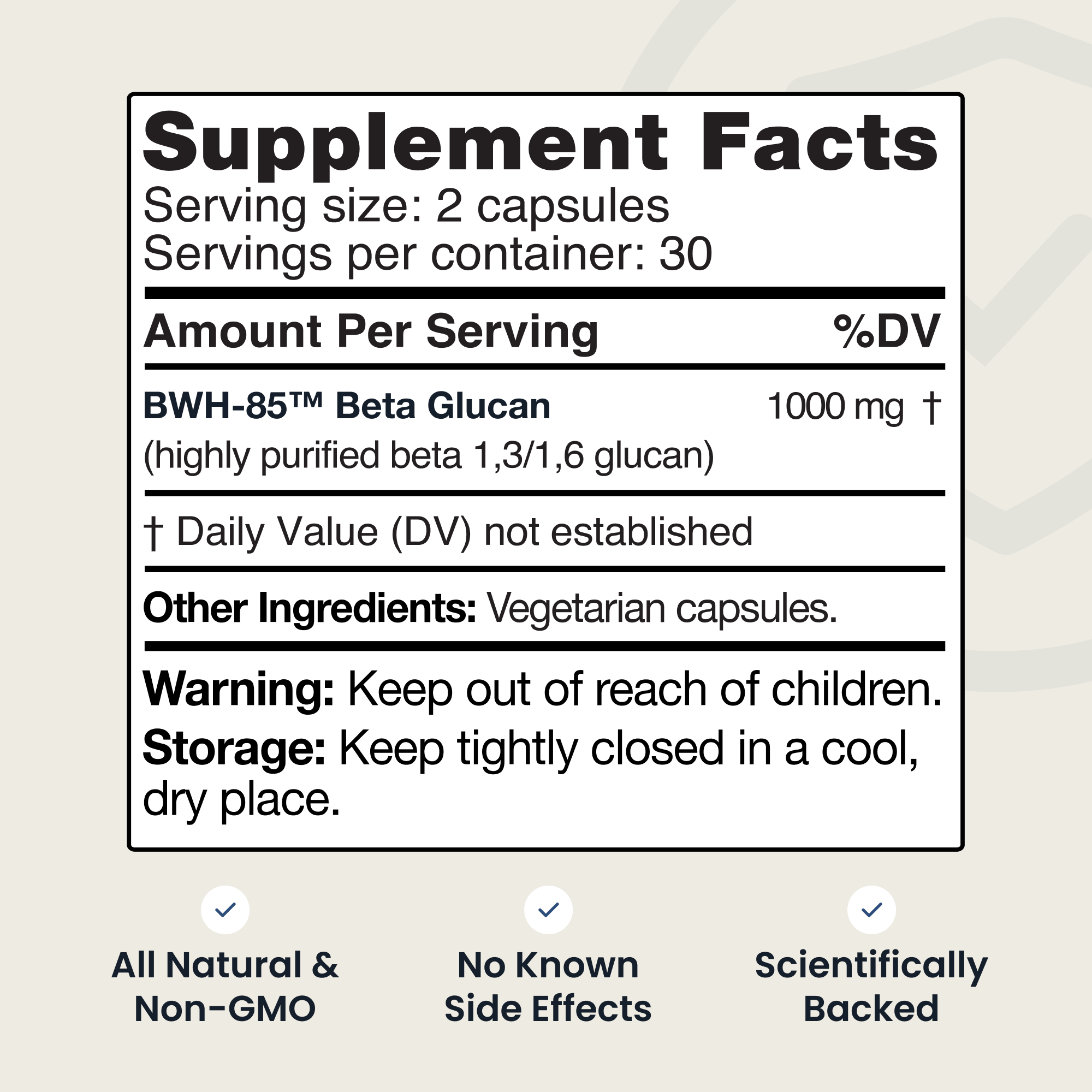 Beta Glucan 500